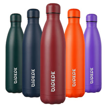 BJPKPK 17oz Insulated Water Bottles Stainless Steel Sports Water Bottles Keep Cold and Hot for Travel Dishwasher Safe,Olive Green