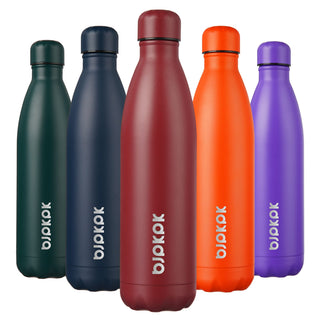 BJPKPK 17oz Insulated Water Bottles Stainless Steel Sports Water Bottles Keep Cold and Hot for Travel Dishwasher Safe,Olive Green