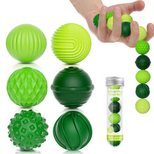 Silicone Magnetic Balls, Fidget Toys, 6-Pack Stress Relief Toys for Adults, Teens, Sensory Toy for Fingers Hands, Quiet Office Desk Toys with Textures, Magnet Fidget Fun Gift