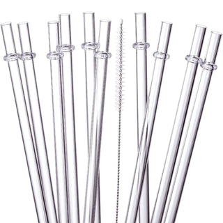 24 PCS, Reusable Straws with 4 Brushes, 10.5" Long Tritan Hard Plastic Straws, 12 Colors Translucent Replacement Drinking for 16OZ-32 OZ Tumblers, Cups, Jars, Stanley, YETI, Starbucks, BPA Free