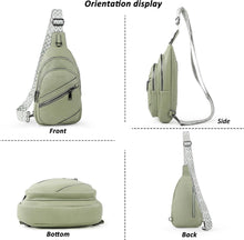 TANTOMI Sling Bag Crossbody Bags for Women Leather Cross Body Bag Trendy Fanny Pack Chest Travel Purse with Adjustable Strap