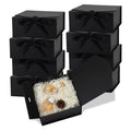 12x8x4.5 Inch-Black-Pack of 8
