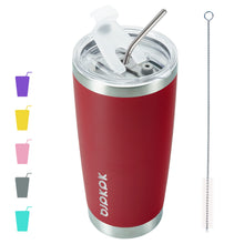 BJPKPK 30oz Stainless Steel Tumbler Color Block Insulated Tumblers Cup with Lid and Straw, Double Walled Travel Coffee Mug,Mint