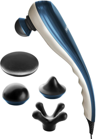 Wahl Deep Tissue Corded Long Handle Percussion Massager, Handheld Therapy with Variable Intensity to Relieve Pain in the Back, Neck, Shoulders, Muscles, & Legs, FSA Eligible, Model 4290-300