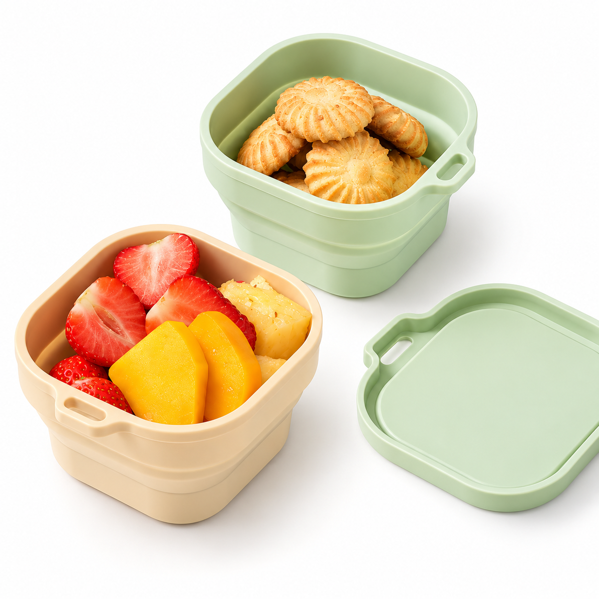 750ml Foldable Silicone Meal Box