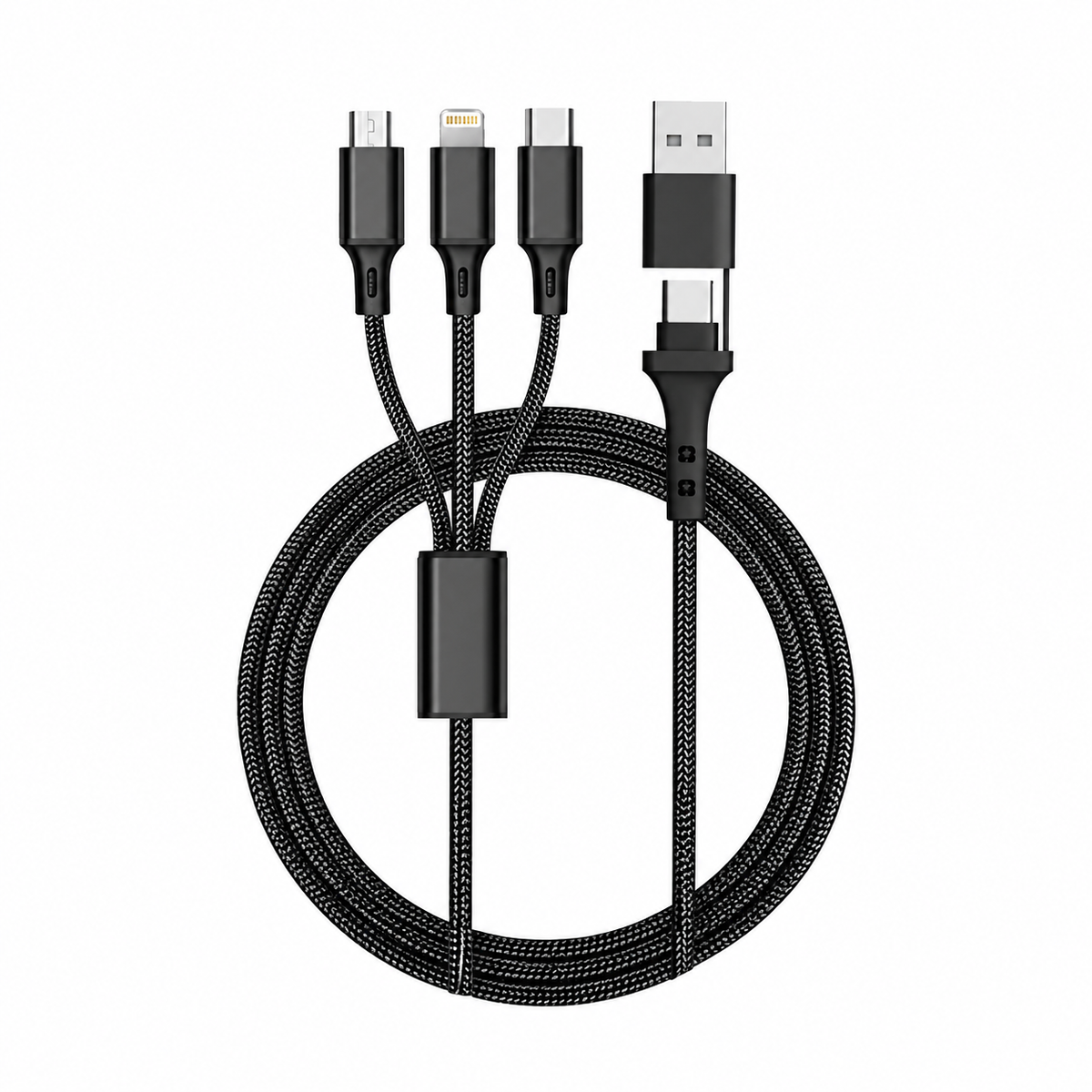 3-in-2 Multi-Connector Fast Charging Cable