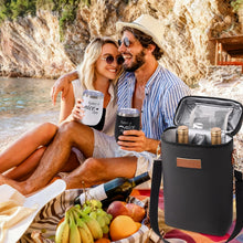 Mr and Mrs Gifts for Couples, Wedding Anniversary Set with Custom Wine Tumblers & Tote, Wine Lovers Gifts for Him Her, Birthday, Mothers Day, Vow Renewal (Great Day-Have a Nice Day)