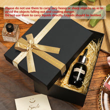 Airuisike Black Gift Boxes with Gold Ribbons & Bows - (3 Sizes) Sturdy Gift Boxes with Lids for Presents - Elegant Gift Wrapping Boxes for Gift Wrapping