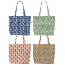 Decohim Multiple Packs Floral Japanese Print Canvas Tote Bag Reusable Grocery Bags Gifts for Women Girls Birthday Christmas