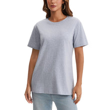 Cotton Basic T Shirts for Women,Crew Neck Short Sleeve Summer Shirts,Solid Loose Fit Tshirt, Plain Workout Tops, Undershirts