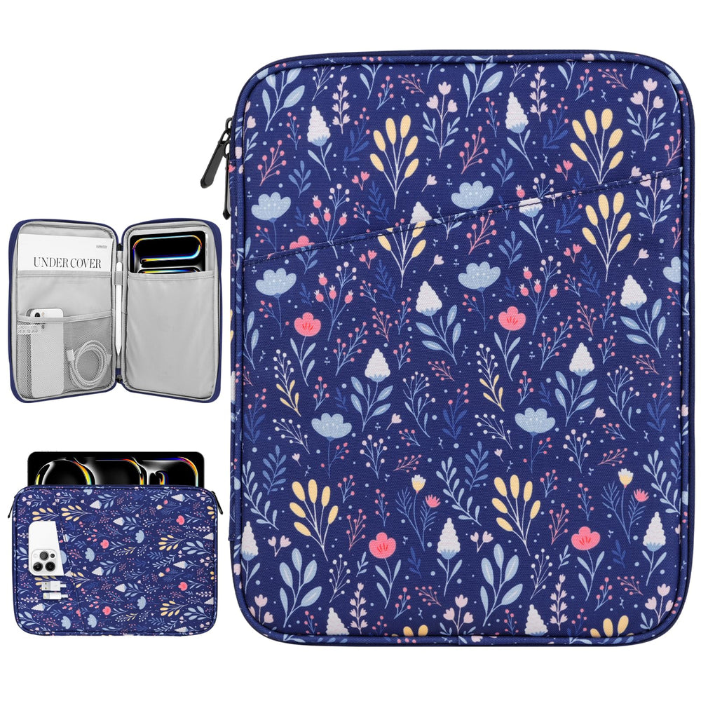 Dadanism 9-11" Tablet Sleeve Bag Carrying Case for iPad (A16) 11th Gen 11", iPad 10th Gen 10.9" Air 5/4, iPad Air M4/Pro 11", iPad 9/8/7th, Galaxy Tab A11+ Plus 11", Remarkable 2 10.3", Black