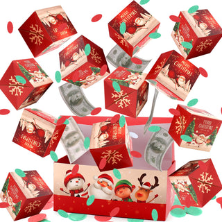 BABORUI Money Surprise Box - Christmas Gift with Confetti Explosion for Women, Men, and Kids