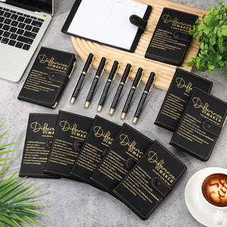Marspark 10 Set Differen Marker Employee Appreciation Gift Inspirational A5 Leather Notepad with Motivational Pen Thank You Gift for Men Women Cna Nurse Volunteer Staff Team Office Teacher Fathers Day