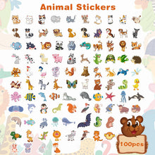 Stickers for Kids - 100 PCS Cute Animal Stickers | Water Bottle Scrapbook Stickers Toys Games Crafts for Kids Toddlers-Activities Party Supplies Favors Teacher Prizes Rewards Gifts for Teens Classroom