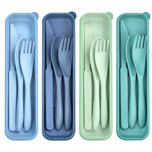 4 Sets Reusable Utensils Set with Case, Travel Utensils with Case, Reusable Utensils for Lunch Box Accessories, Portable Lunch Utensils Set for Travel Daily Use