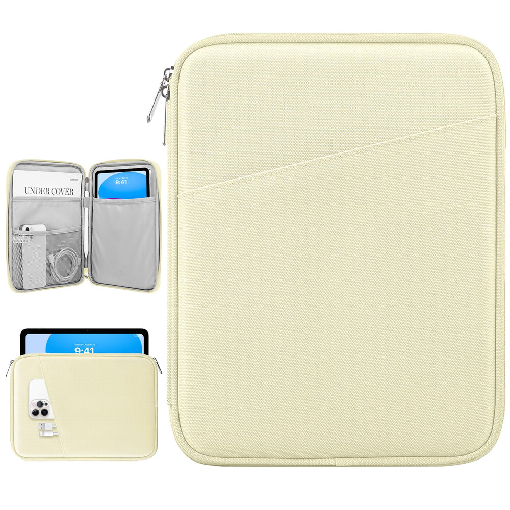 Dadanism 9-11" Tablet Sleeve Bag Carrying Case for iPad (A16) 11th Gen 11", iPad 10th Gen 10.9" Air 5/4, iPad Air M4/Pro 11", iPad 9/8/7th, Galaxy Tab A11+ Plus 11", Remarkable 2 10.3", Black