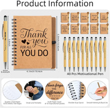 80Pcs/40 Sets Employee Appreciation Gifts Bulk, 40 Inspirational Notebooks & 40 Motivational Pens for Coworker Gifts, Teacher, Team Building, Nurse, Volunteer, DSP, Housekeeping, EVS Staff Office Gift