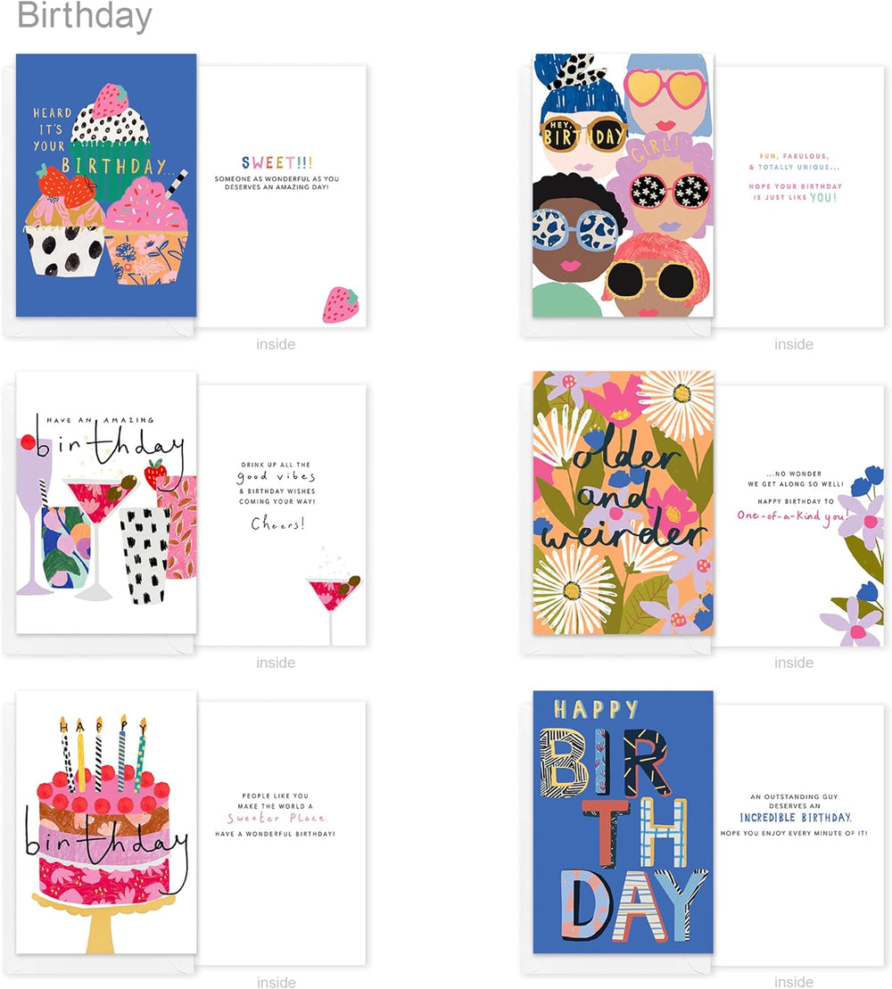 American Greetings 30-Count All Occasions Card Bundle with Keepsake Box and Envelopes- Designed by Stop The Clock