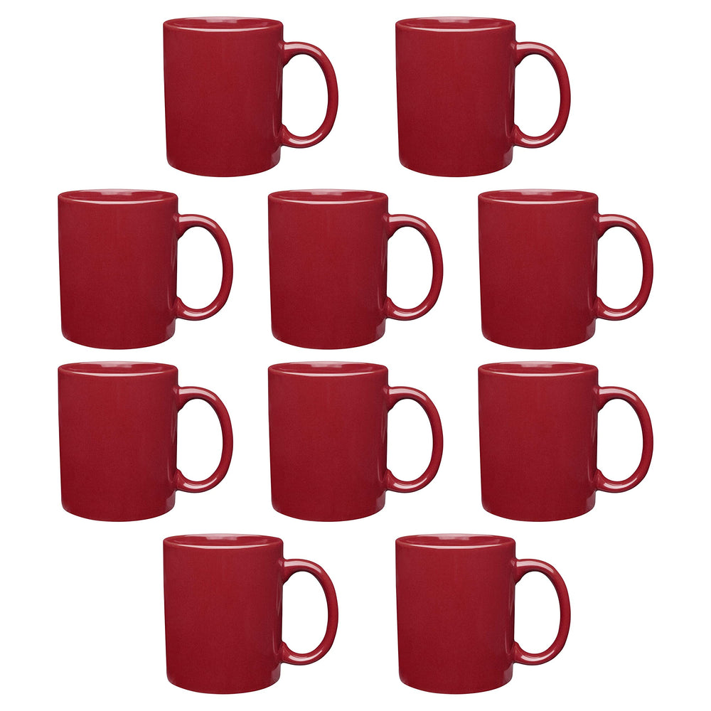 Father’s Day Custom Ceramic Coffee Mugs 11 oz. Set of 10/50/100, Personalized Bulk Pack - Coffee Cup Set, Iced Coffee Cup, Gaming Mug for Dad - White