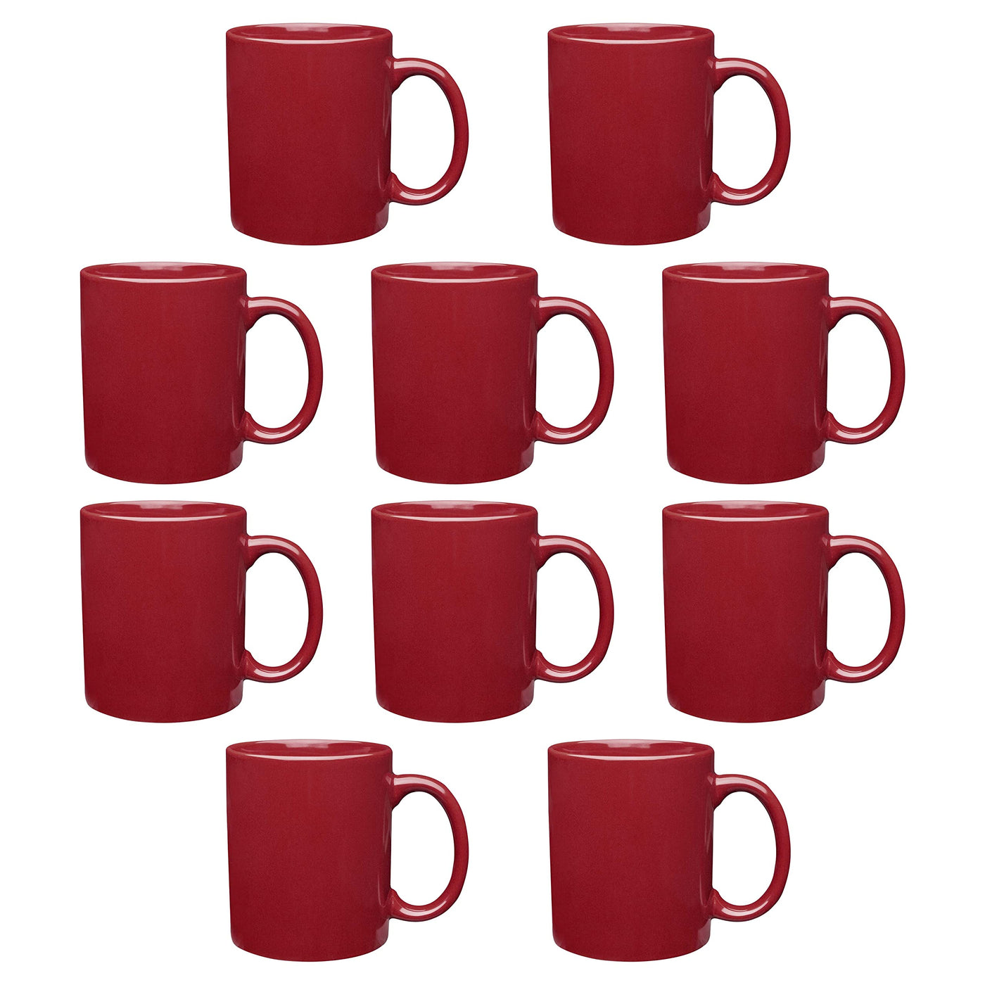 Father’s Day Custom Ceramic Coffee Mugs 11 oz. Set of 10/50/100, Personalized Bulk Pack - Coffee Cup Set, Iced Coffee Cup, Gaming Mug for Dad - White