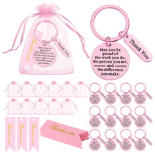 Yinkin 72 Pcs Employee Appreciation Gifts Bulk Staff Thank You Gifts Organza Bags with Cards for Coworkers Graduation Favors