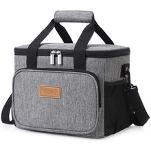 Lifewit Medium Lunch Bag, Insulated Lunch Box, Soft Cooler Cooling Tote for Adult Men Women, Black 12-Can (9L)