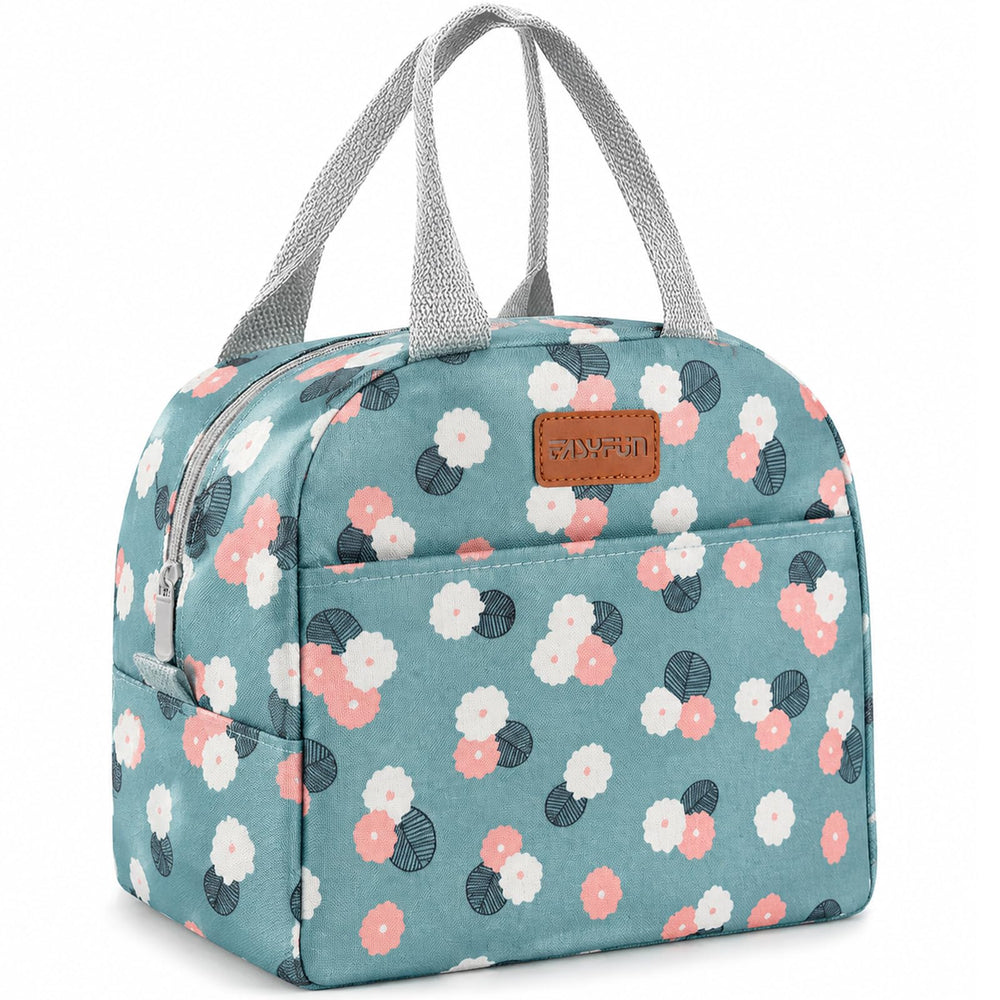 Lunch Bag for Women & Men Adult Insulated Lunch Box, Small Leakproof Cooler Food Lunch Containers Reusable High Capacity Lunch Tote Bags for Work, Travel, Outdoor (Grey)