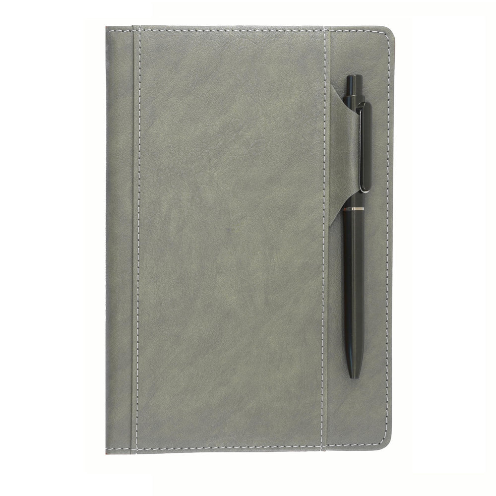 Premium Hardcover Executive Notebook with Pen and Pen Holder Clip, Card Pockets, 240 Pages, College Ruled, 80GSM, Leather Note Book for Work, Study, Diary and Other Scenarios, Suitable Journal for Both Men and Women