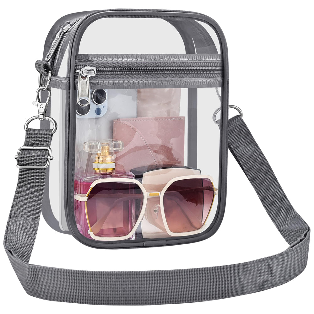 Clear Bag Stadium Approved Clear Purse for Women Clear Crossbody Bag for Stadium Events Concerts Festivals