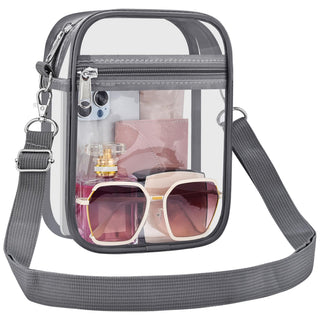 Clear Bag Stadium Approved Clear Purse for Women Clear Crossbody Bag for Stadium Events Concerts Festivals