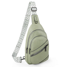 TANTOMI Sling Bag Crossbody Bags for Women Leather Cross Body Bag Trendy Fanny Pack Chest Travel Purse with Adjustable Strap