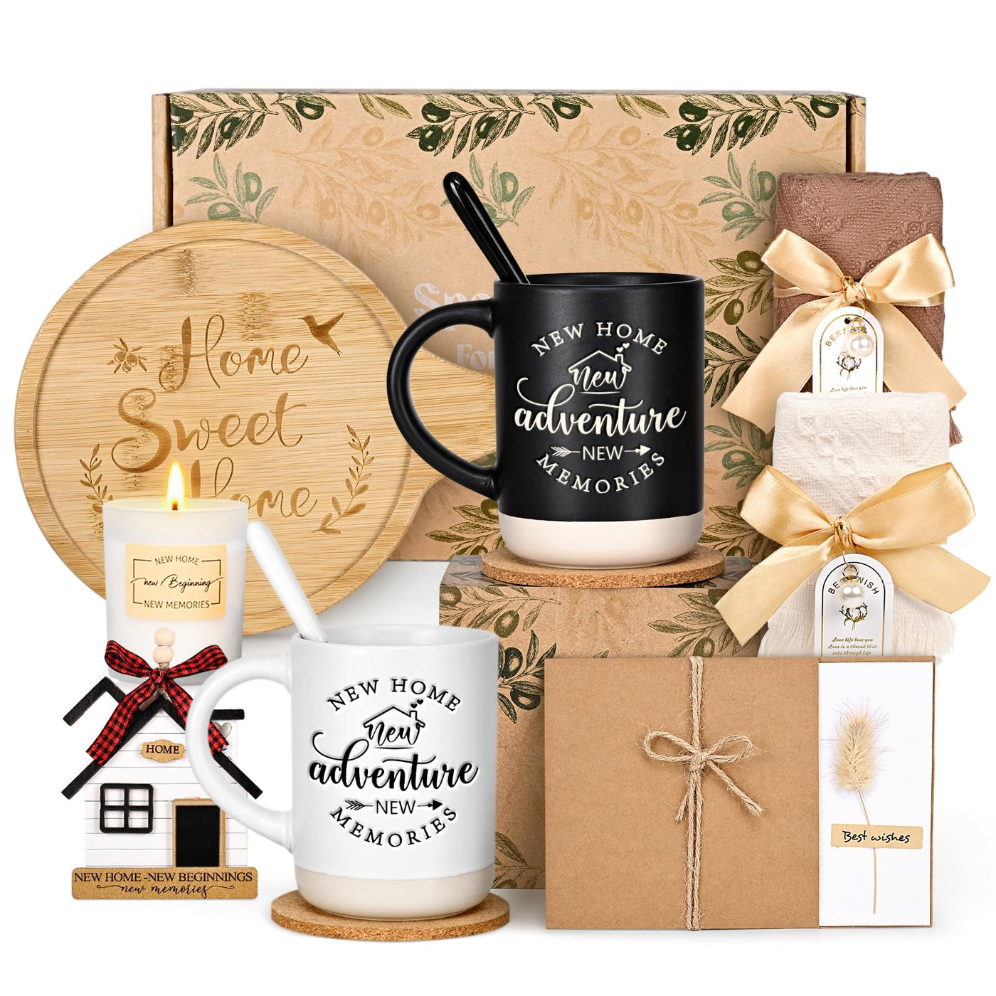 YHRJWN 13 Pcs House Warming Gifts New Home, New Home Gift Ideas, Housewarming Gift for Homeowners Women Men Friends, Closing Gifts for House Buyers