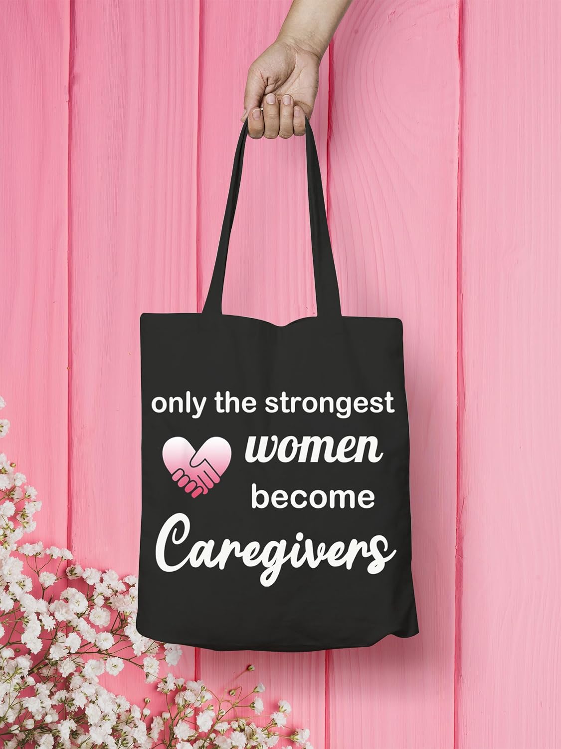 VAMSII Caregiver Tote Bag - Appreciation Gifts Canvas Bag for Women - Caretaker Supplies