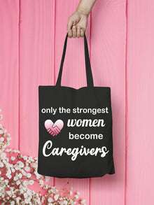 VAMSII Caregiver Tote Bag - Appreciation Gifts Canvas Bag for Women - Caretaker Supplies
