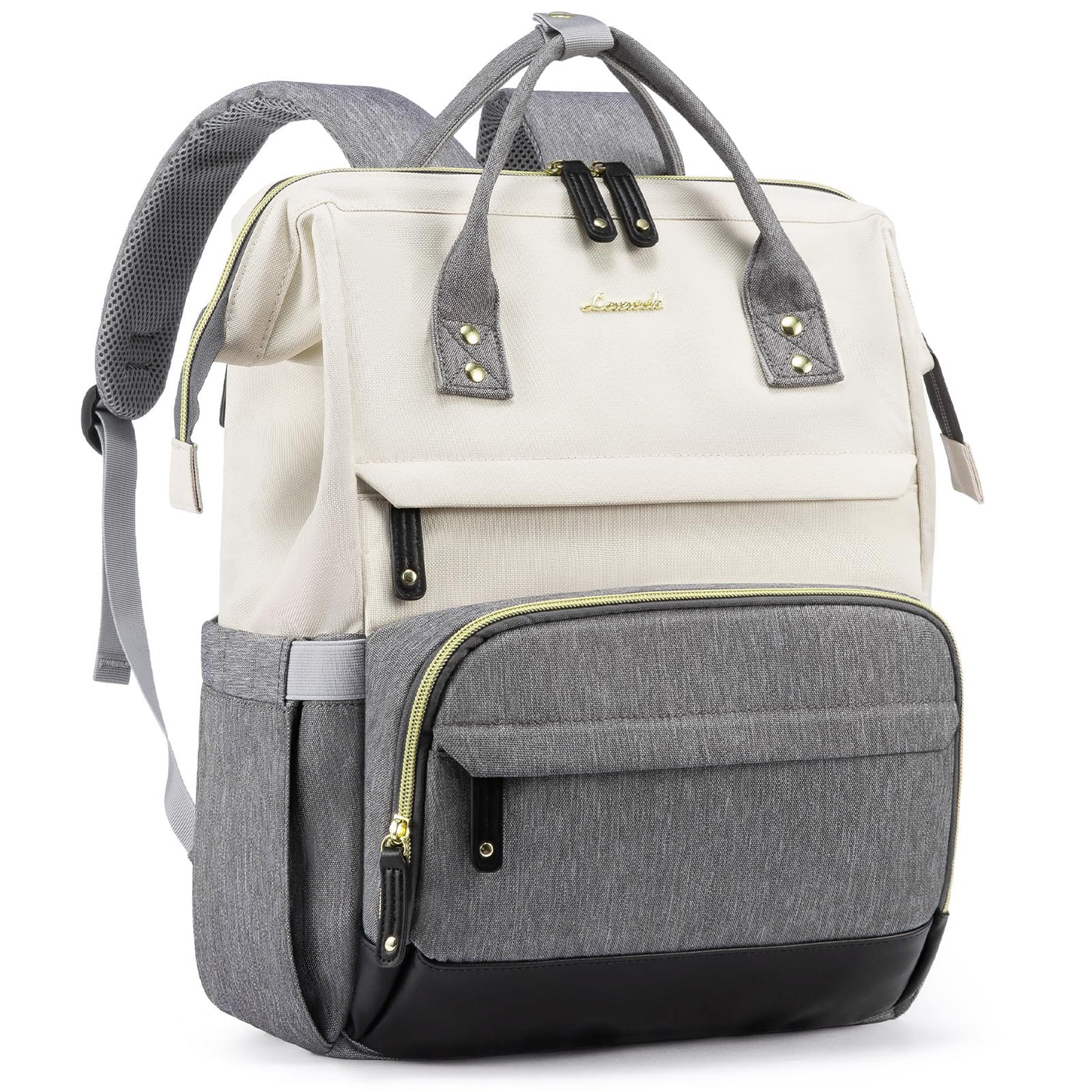LOVEVOOK Laptop Backpack for Women, 15.6 Inch Work Business Backpacks Purse With Large Capacity, Waterproof Nurse Bag College Bookbag for School, Waterproof Casual Daypack for Travel