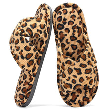 Evshine House Slippers for Women Memory Foam Bedroom Slippers Corduroy Open Toe Slides Shoes Indoor and Outdoor