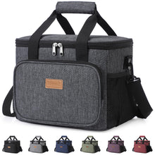 Lifewit Medium Lunch Bag, Insulated Lunch Box, Soft Cooler Cooling Tote for Adult Men Women, Black 12-Can (9L)