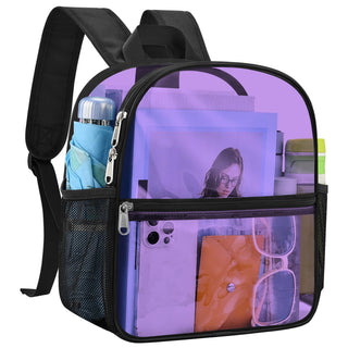 USPECLARE Clear Backpack for Stadium Approved 12×6×12, Water proof Clear Bag for Stadium Events and Concert Work Sport Event