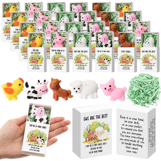 Wettarn 75 Sets Appreciation Gifts Cute Stress Balls with Support Boxes Bulk Party Favors for Employee Coworker Team Group Stuffers Office Prizes Positive Desk Decor