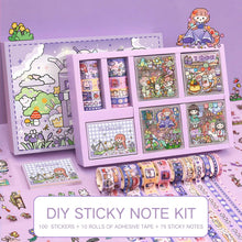 Girls DIY Diary 185 Pcs Diary Set,Toys for Ages 8-13,DIY Stationery Set, Thin Stickers and Little Daily Supplies Birthday Gifts for Girls Fun, Cute Art & Crafts Scrapbook Kits,Purple