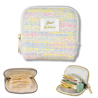 Small Travel Jewelry Case, Soft Velvet Organizer Pouch for Bangles, Bracelets, large Earrings, Beaded necklaces, Anti-Scratch & Portable Jewelry Bag Holder for Daily Use & Gift (Ocean Blue)