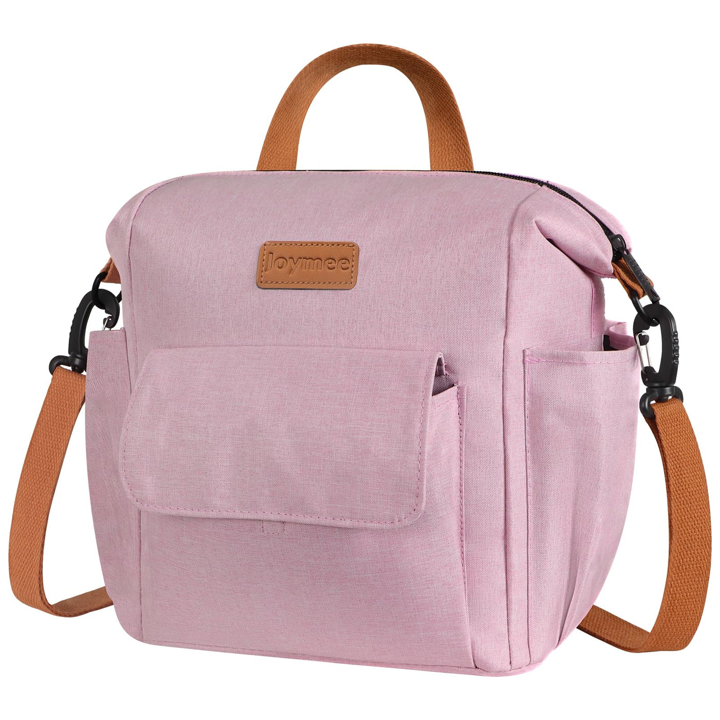 Joymee Lunch Bag Women, Reusable Leakproof Insulated Lunch Box- Purple | Large Capacity, Bottle Holder & Side Pockets, Leakproof Insulated Design, for Work, Travel, Picnic, for Adult