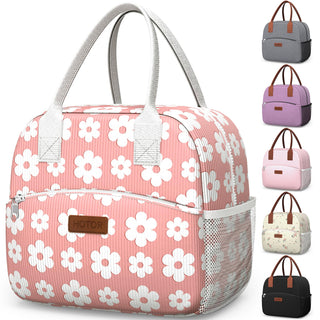 HOTOR Lunch Bag for Women & Men - Wear-Resistant Insulated Lunch Box with Large Capacity, Multi-Functional Cooler Bag for Office, Picnic, Black, 10L,10.60" x 5.90" x 9.50"