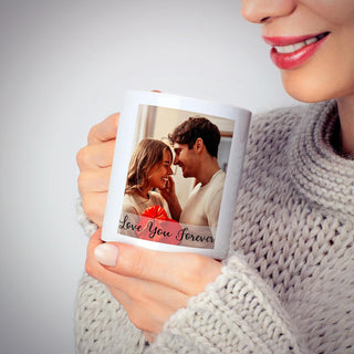 Custom Mug Upload Your Picture Personalized Coffee Mug with Photo Text Name Customized 11 Oz/15 Oz Tea Cup Unique Ideas Gifts for Men Women Mom Dad Couple Girlfriend Boyfriend Friend Family