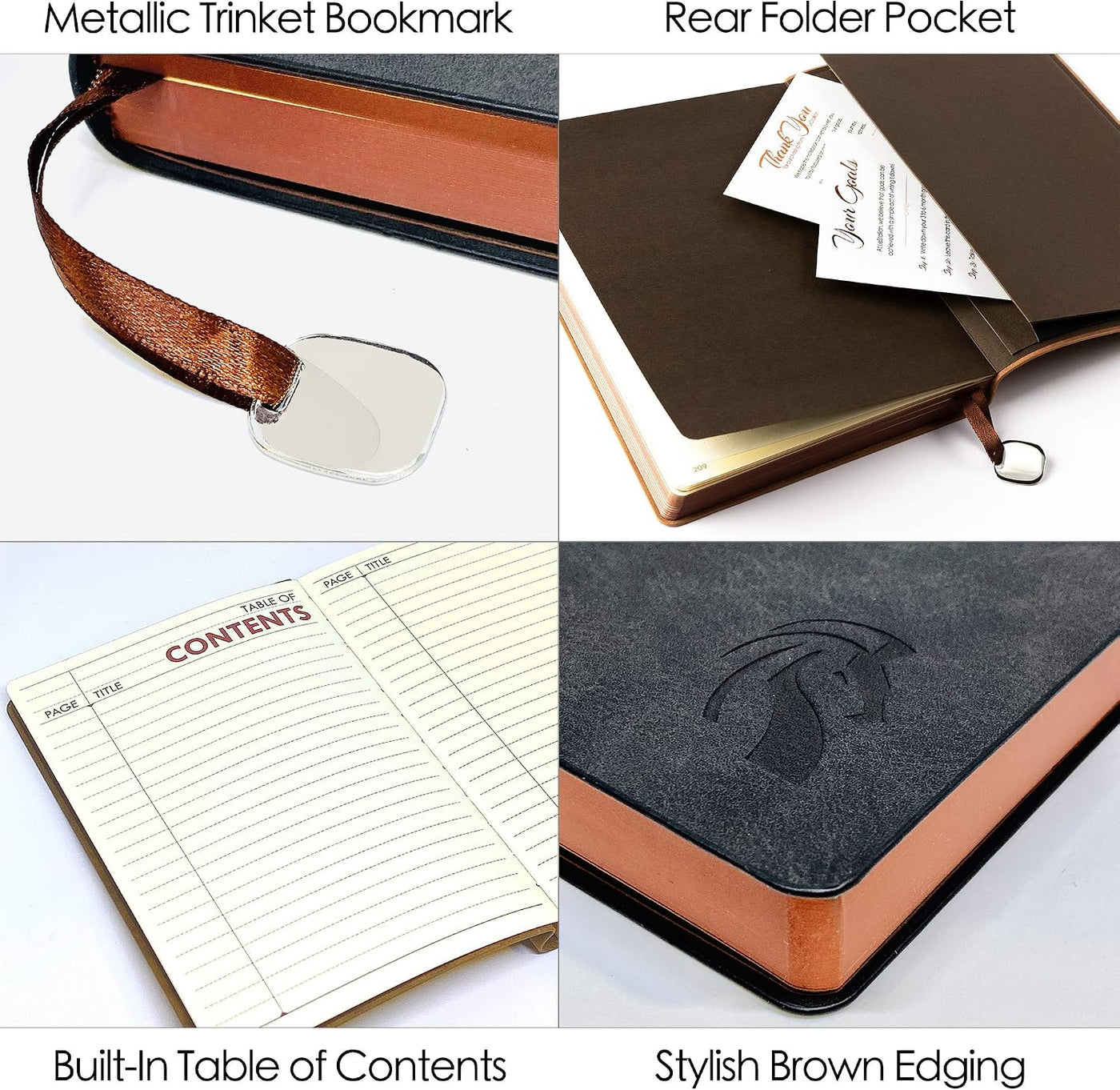 LeStallion Nice Black Notebook Ruled - Soft Cover Faux Leather Journal - 120GSM Premium Writing Paper - 200 Numbered Pages - A5 High End Black Journal Lined - Black Leather Journal For Men & Women