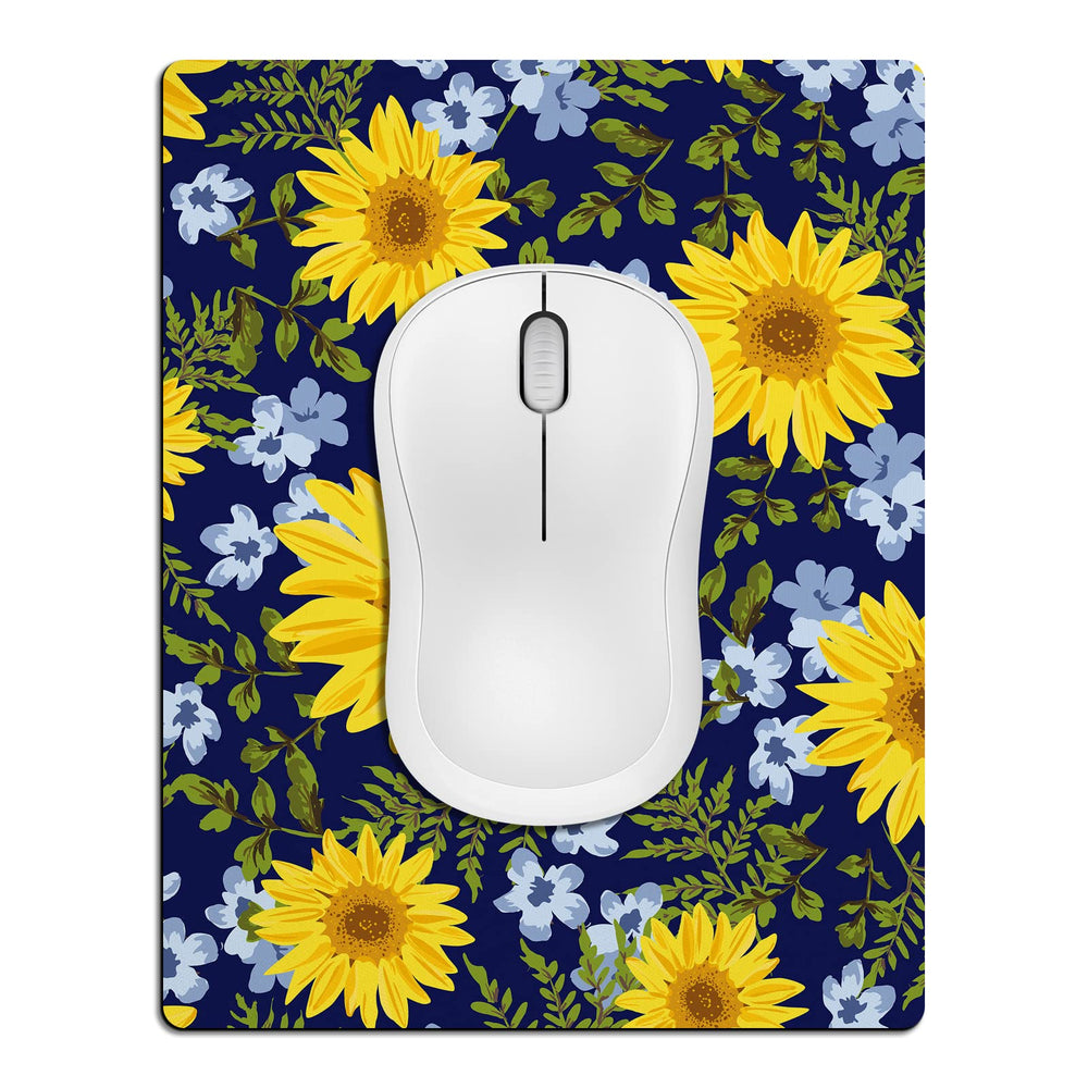 Small Mouse Pad 3 Pack, Mini Mouse Pads for Wireless Mouse and Laptop Computer, Portable Mousepad with Non-Slip Rubber Base & Waterproof Surface - Black -5.5 x 7 in
