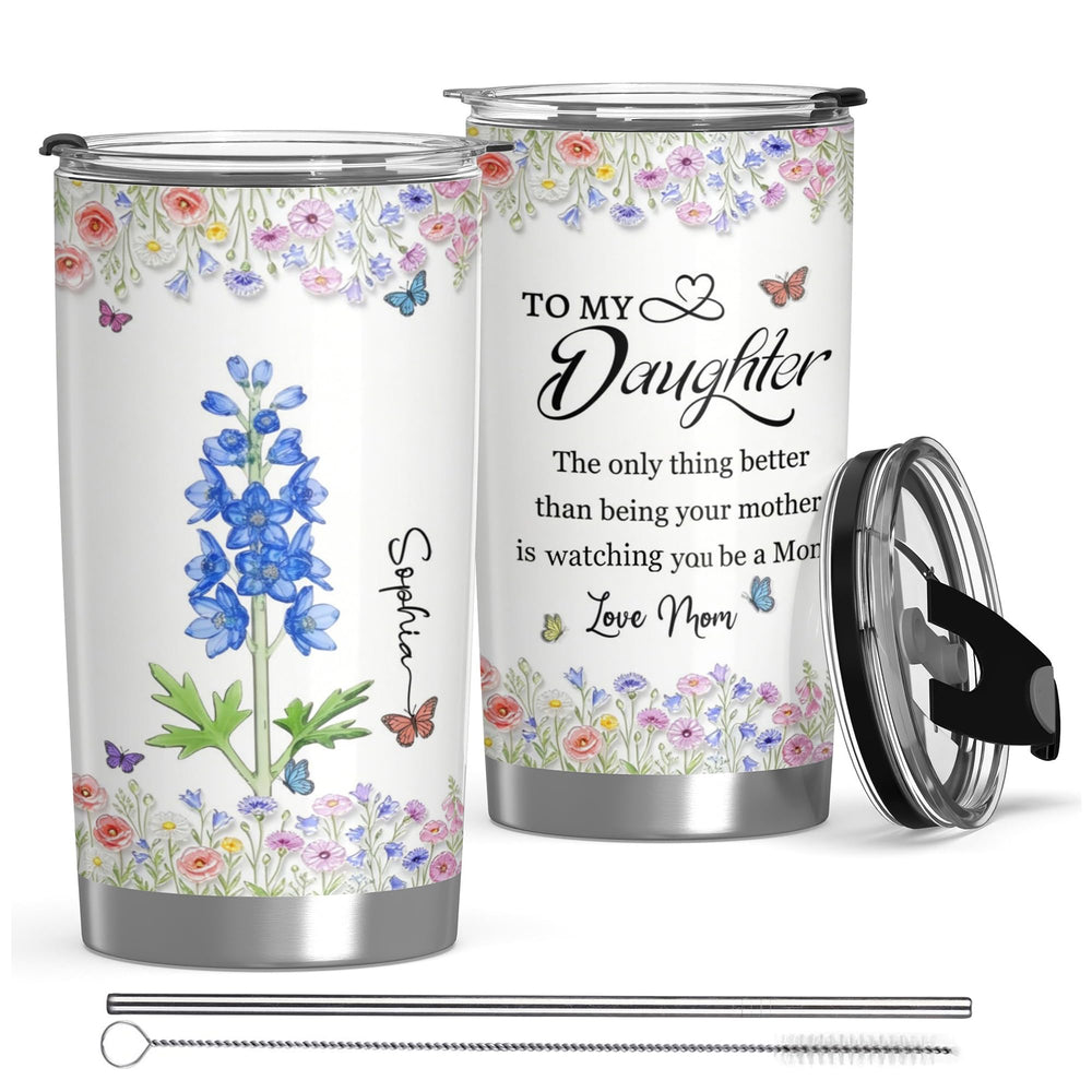 Personalized Tumbler with Photo Text Logo, Made in USA 20 oz Custom Stainless Steel Coffee Mug with Lid, Custom Cup Gift for Dad, Mom, Friends, gift for father's day