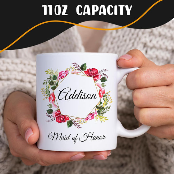 Personalized Coffee Mug, Custom Picture Text or Logo Ceramic Mug, Customized Gift for Men & Women, Taza Personalizada with Photo and Words, Customizable 11 Oz Tea Cup | White - hover image