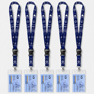 Avorast 5 Pack Cruise Lanyards for Ship Cards, Cruise Essentials 2026 for Carnival, Royal Caribbean, NCL, Lanyards for ID Badges with Detachable Buckle & Waterproof ID Badge Holders (Mix)