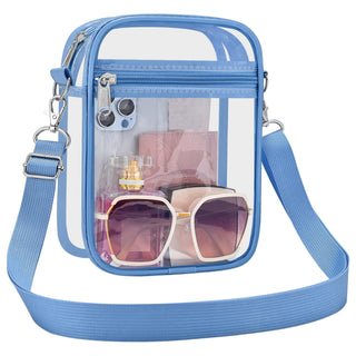 Clear Bag Stadium Approved Clear Purse for Women Clear Crossbody Bag for Stadium Events Concerts Festivals